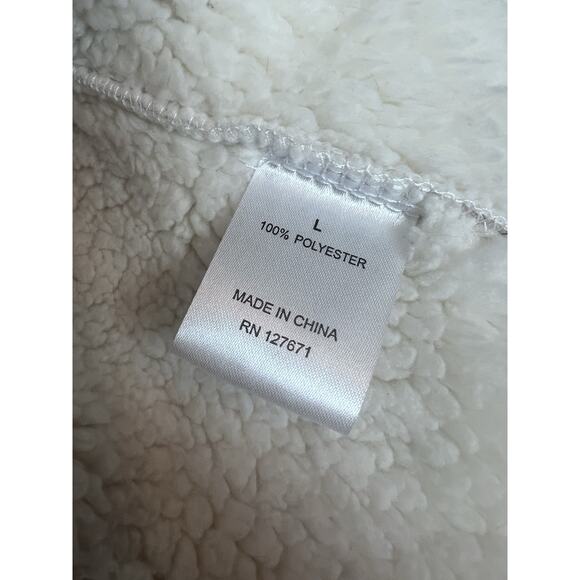 Amanda Charles Women's Faux Suede Fleece Lined Open Front Vest Size Large Tan - Picture 4 of 9